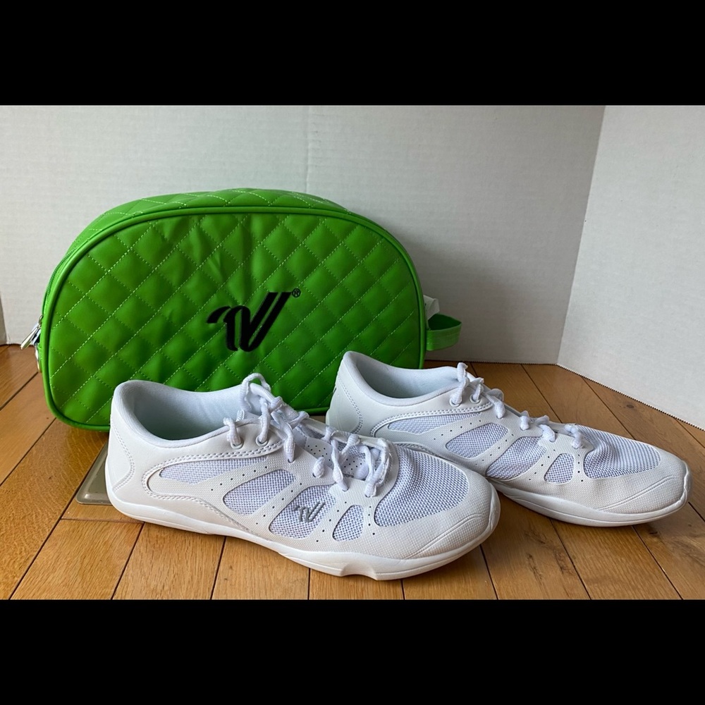 Size 8.5 White All for 1 (A41) Varsity Cheer Shoes